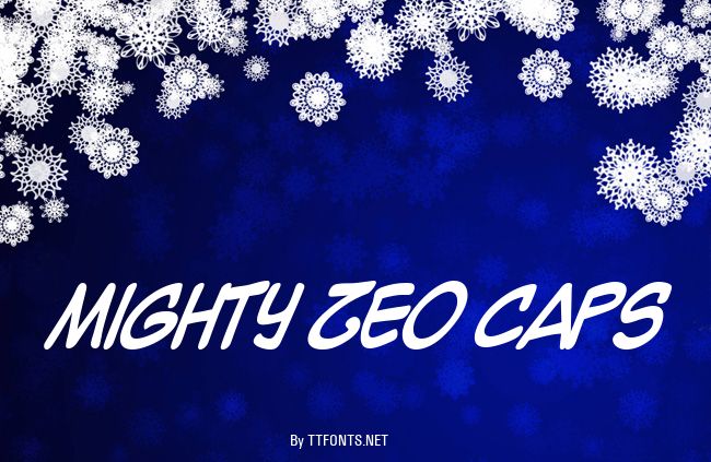 Mighty Zeo Caps example